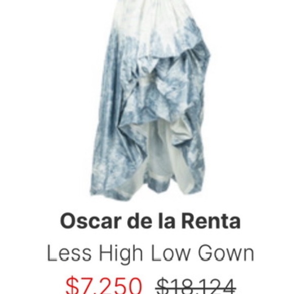 Oscar de la Renta toile du jouy silk chine gown. - Picture 4 of 8